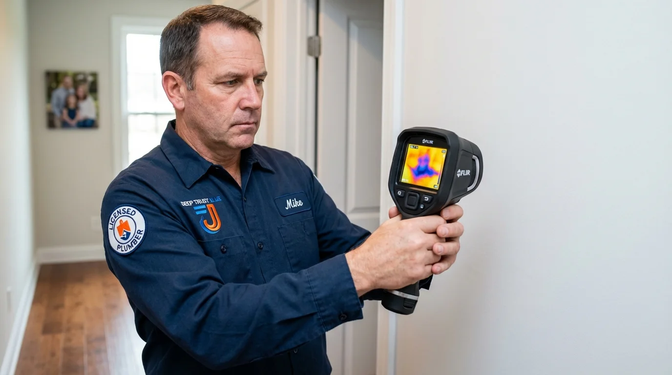 Thermal imaging leak detection by Johns Plumbing LLC in Skippack